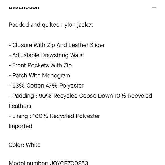 Mackage joyce drawstring jacket- small - Picture 6 of 6